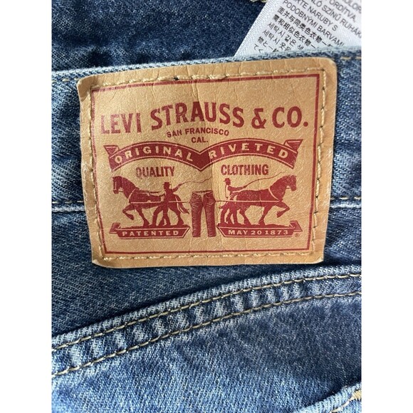 Levi’s Low Pro Straight Women’s Distressed Blue Jeans Size 29 - Picture 12 of 15